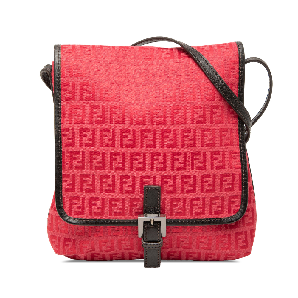 Pre-Loved Fendi Zucchino Canvas Crossbody